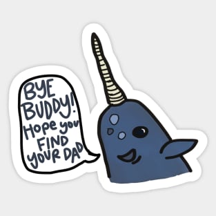 Mr Narwhal Sticker